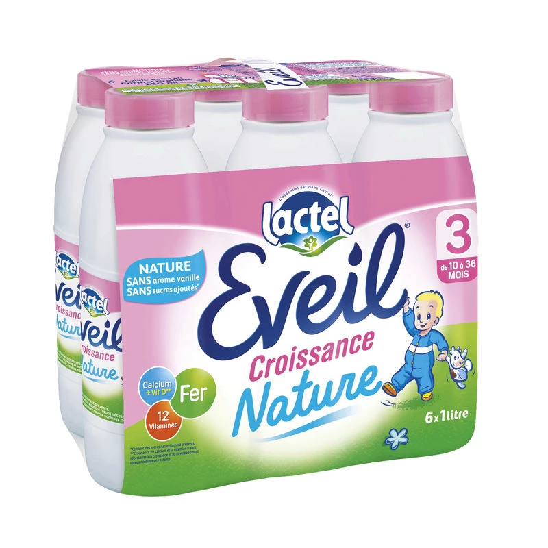 Natural baby milk 3rd age 6x1L - LACTEL