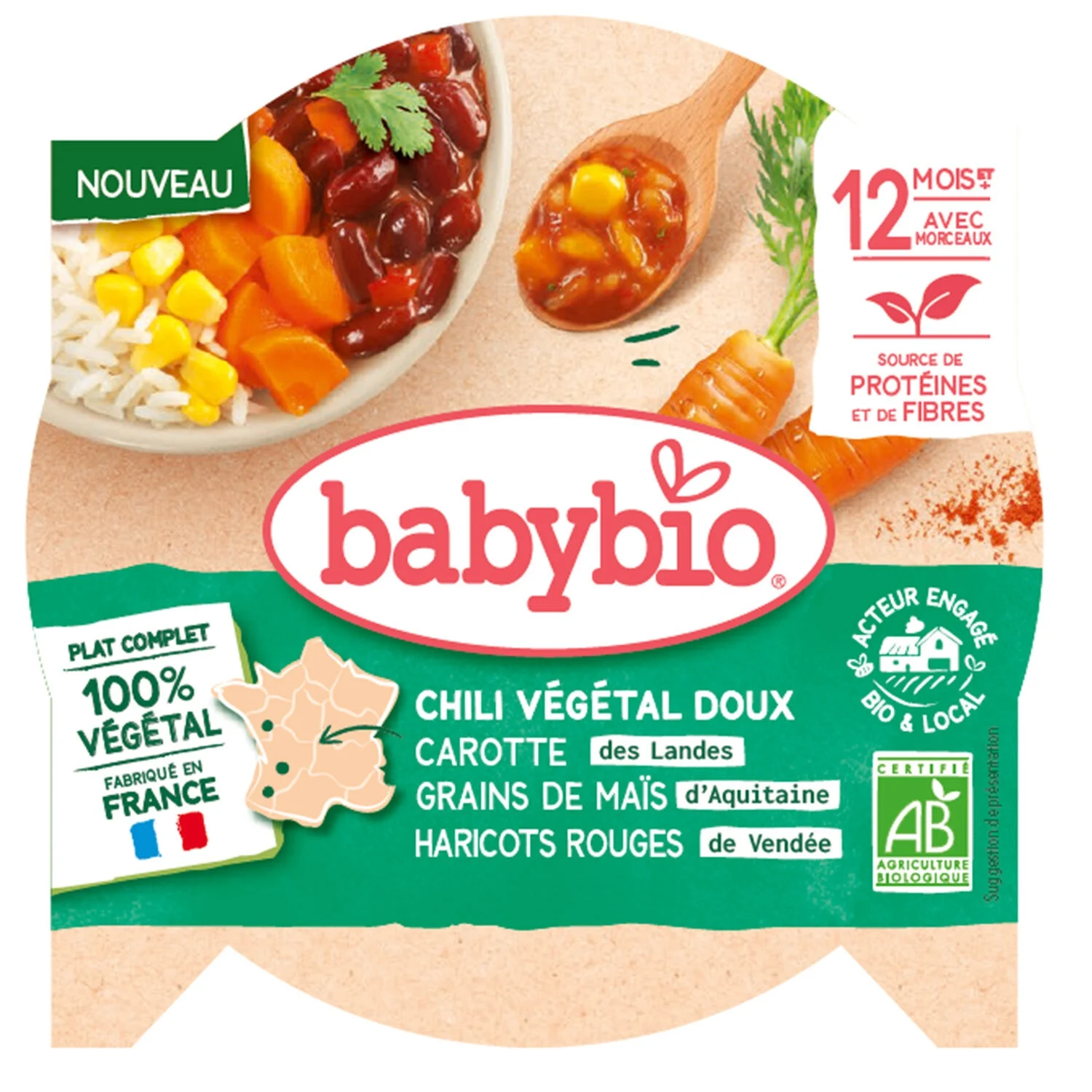 230g Ass Chili Vege Bio 12m