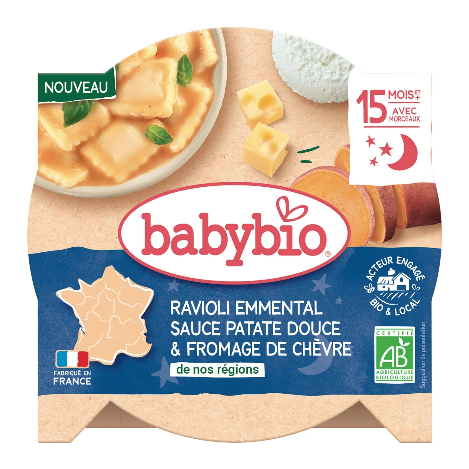 190g Ass Raviol Emment Bio 15m