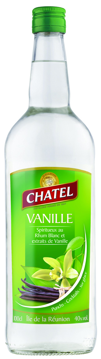 *Rum-spirits met vanillesmaak 40° (6 X 1 L) - CHATEL