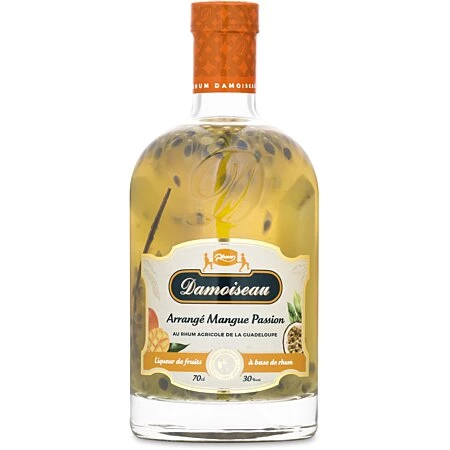 Arranged Mango Passion rum-based drink, 30°, 70cl bottle, DAMOISEAU