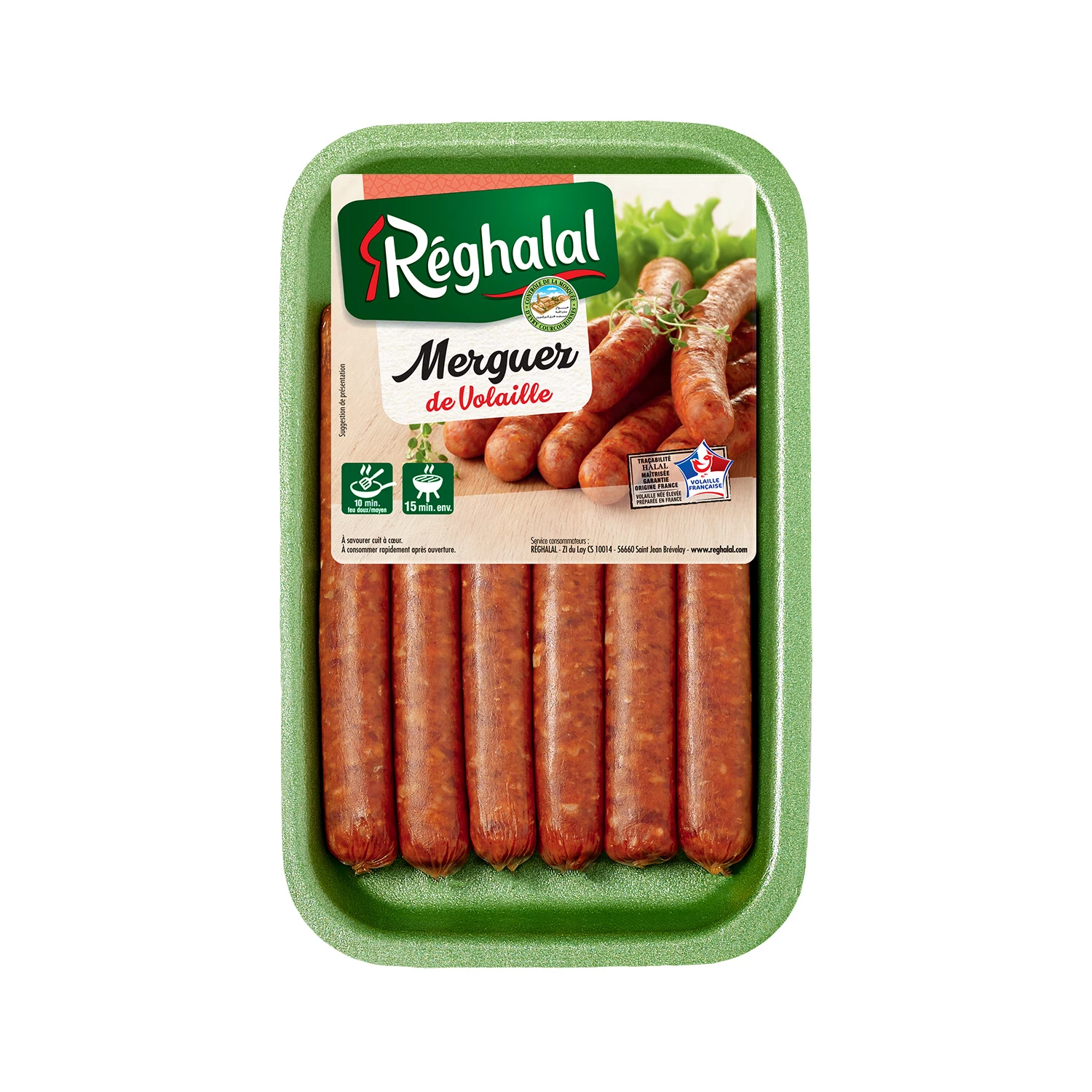 Halal Merguez Aves X6 300g