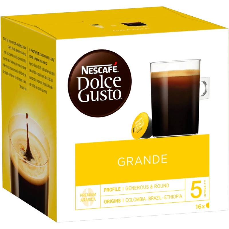 Café grande x16 capsules 128g - NESCAFÉ DOLCE GUSTO