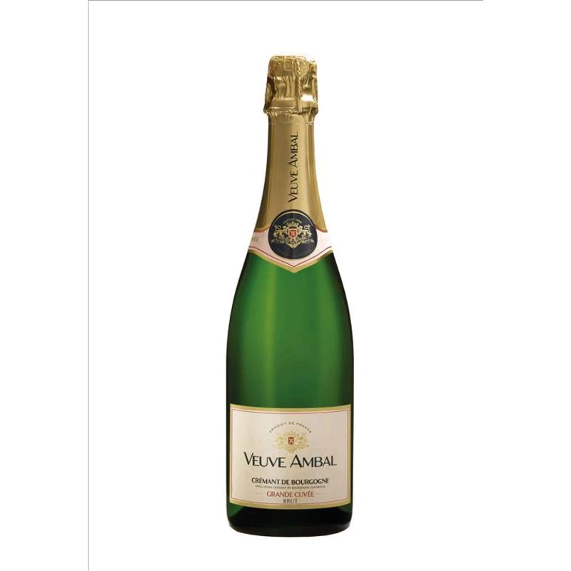 Игристое белое вино Crémant de Bourgogne Grande Cuvée, 12°, 75cL - VEUVE AMBAL