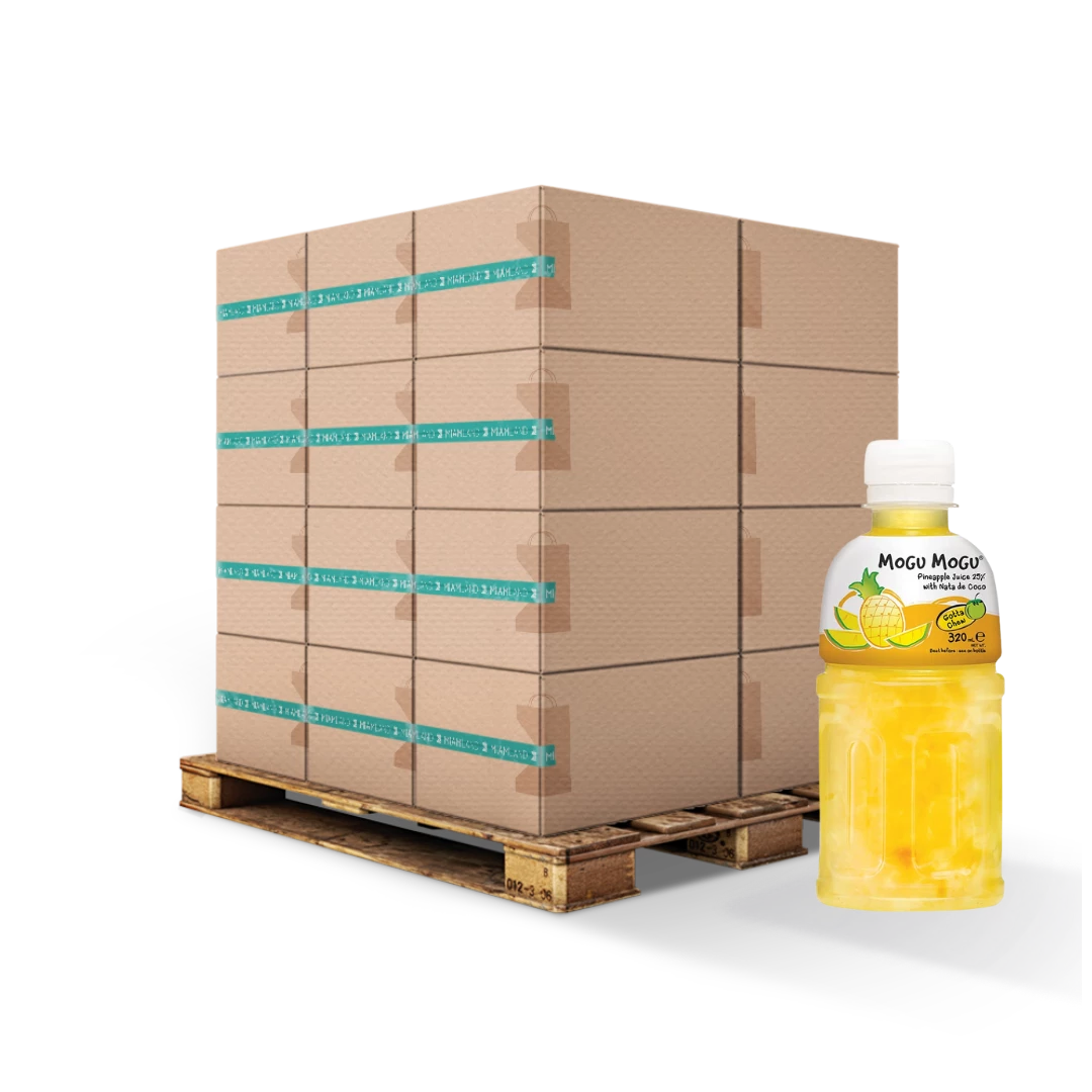 Pineapple And Nata De Coco Drink 32cl Fr X24 - MOGU MOGU