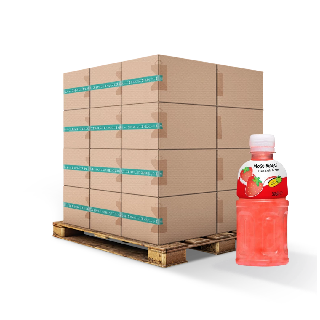 Strawberry And Nata De Coco Drink 32cl Fr X24 - MOGU MOGU