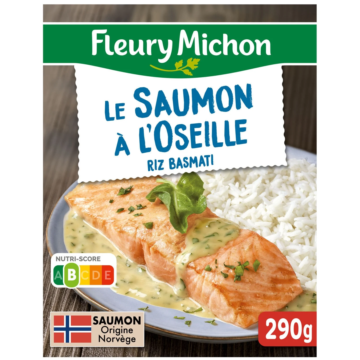 Basmati 290g rice salmon cook dish - Fleury Michon
