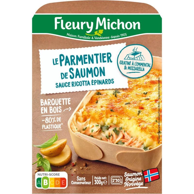 Parmentier Salmon Spinach 300g