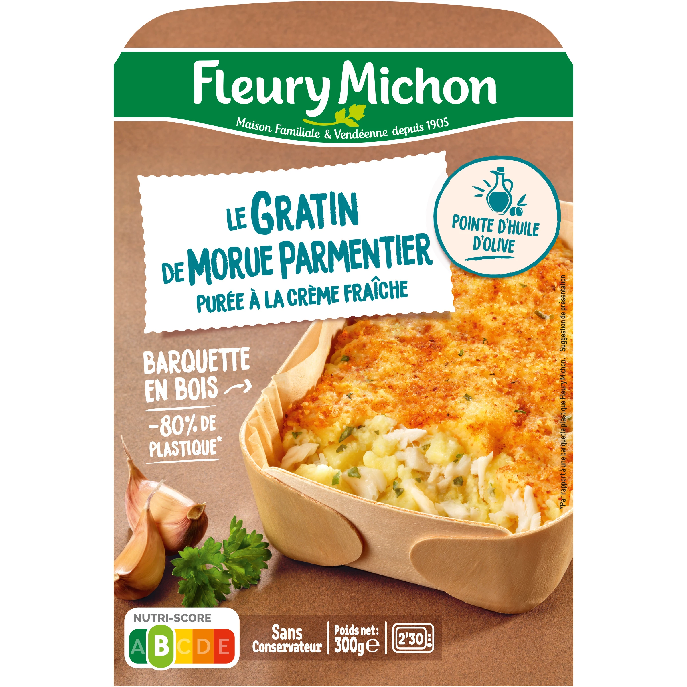 Gratin Morue Parmentier 300g