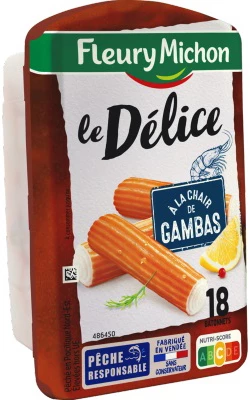 Surimi-Köstlichkeiten mit Garnelenfleisch - Fleury Michon
