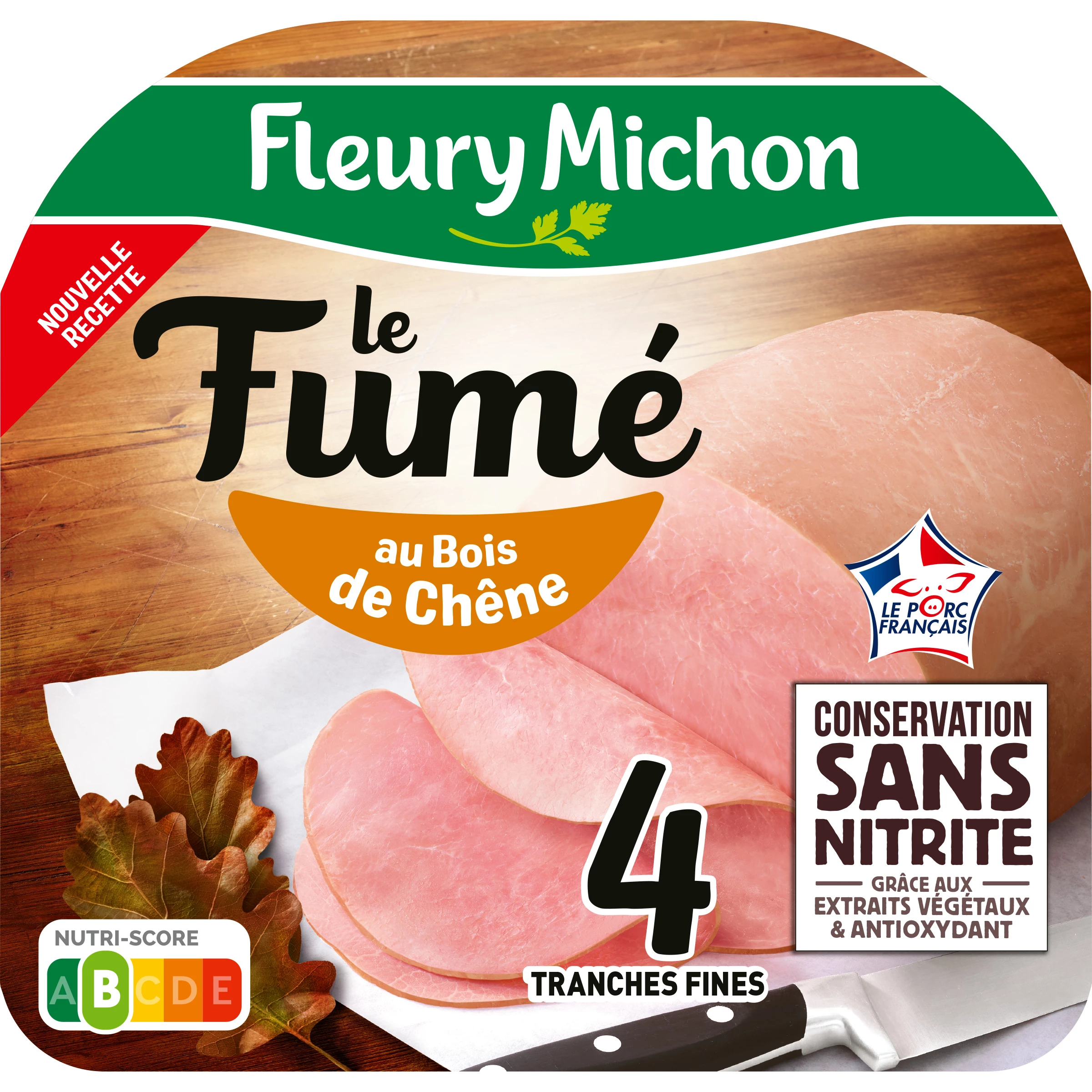 Jamón ahumado sin nitrito - FLEURY MICHON
