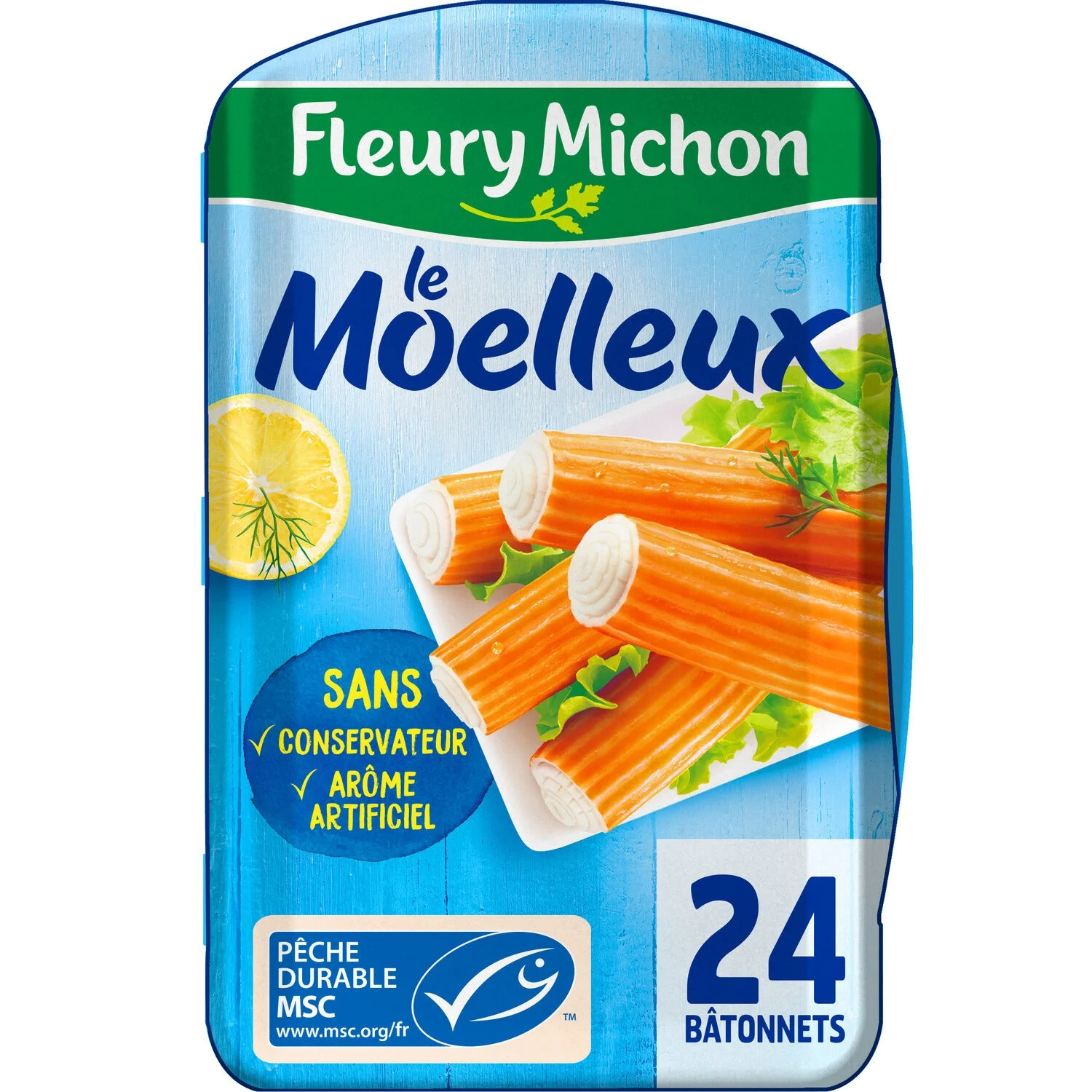 Bastoncini di Surimi Le Moelleux Msc 384g - Fleury Michon
