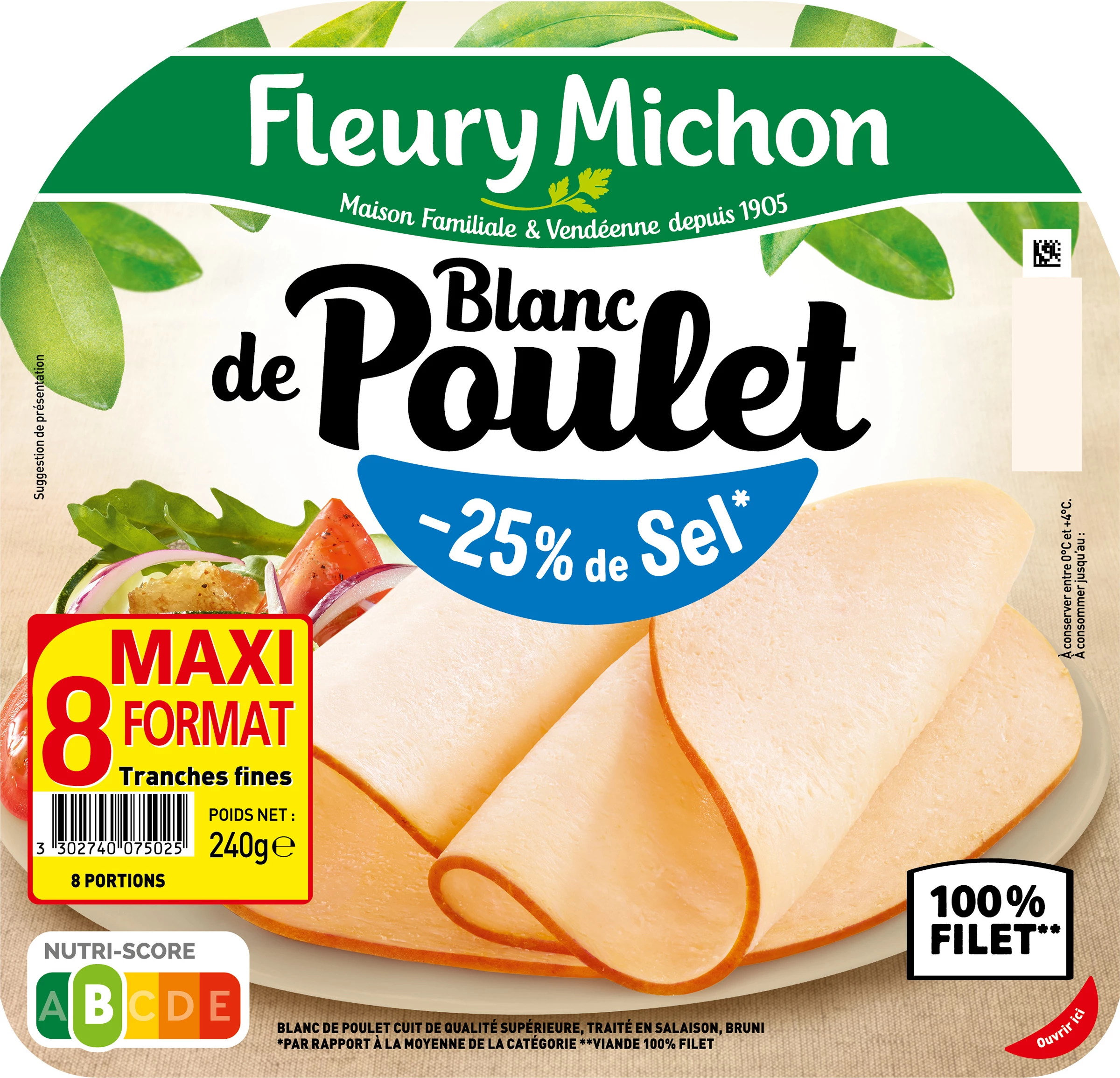 Blanc Poulet 8tr Sel 240g