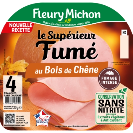 120g 4 Tr Jambon Le Fume Csn