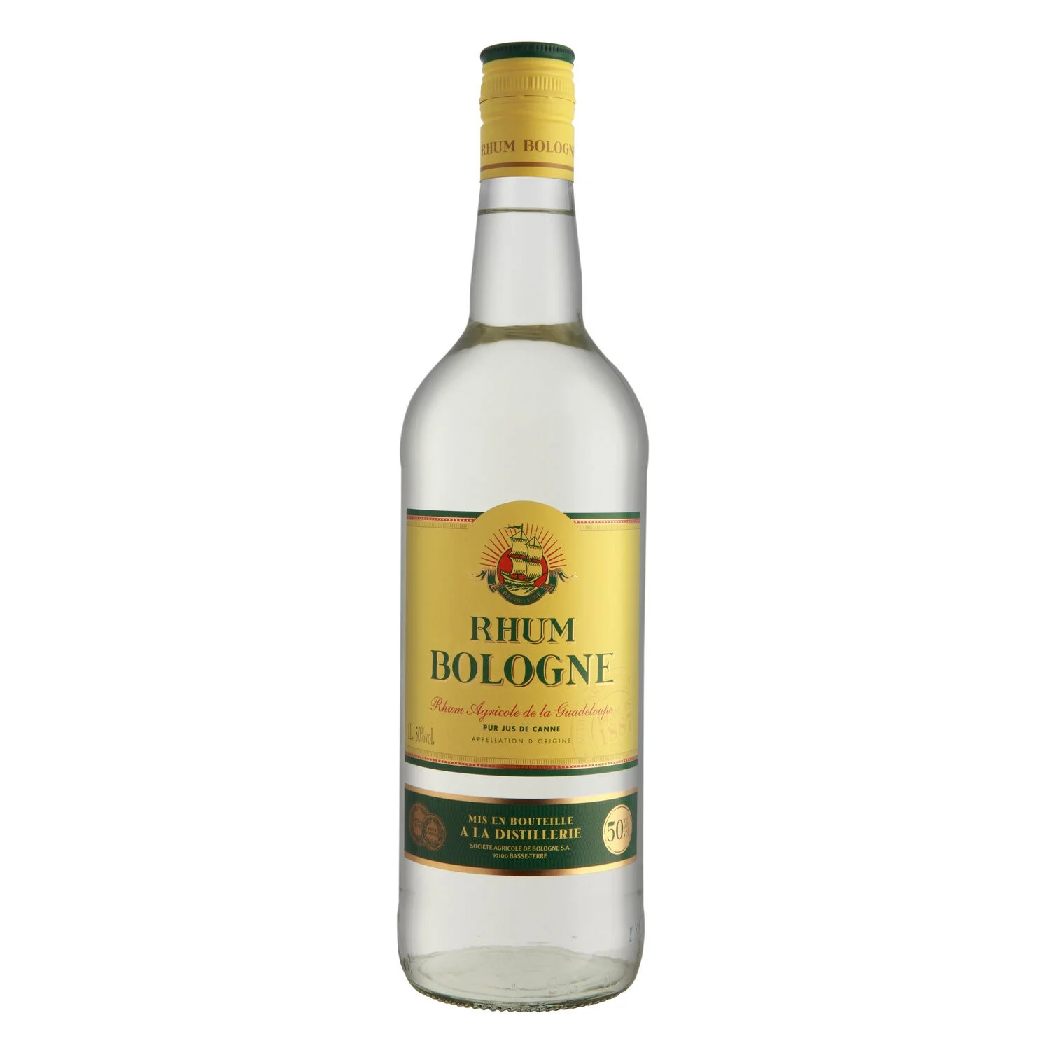 Agricultural rum of Guadeloupe 1L - BOLOGNE