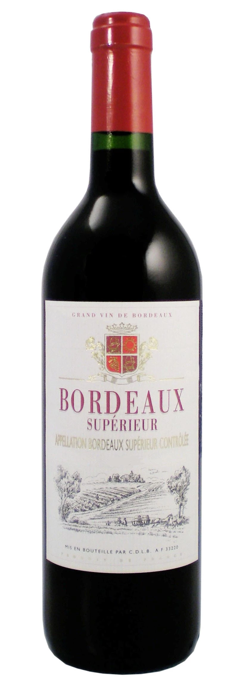 Vin Rouge de Bordeaux Supérieur Millésimé, 12°, 75cl - PP