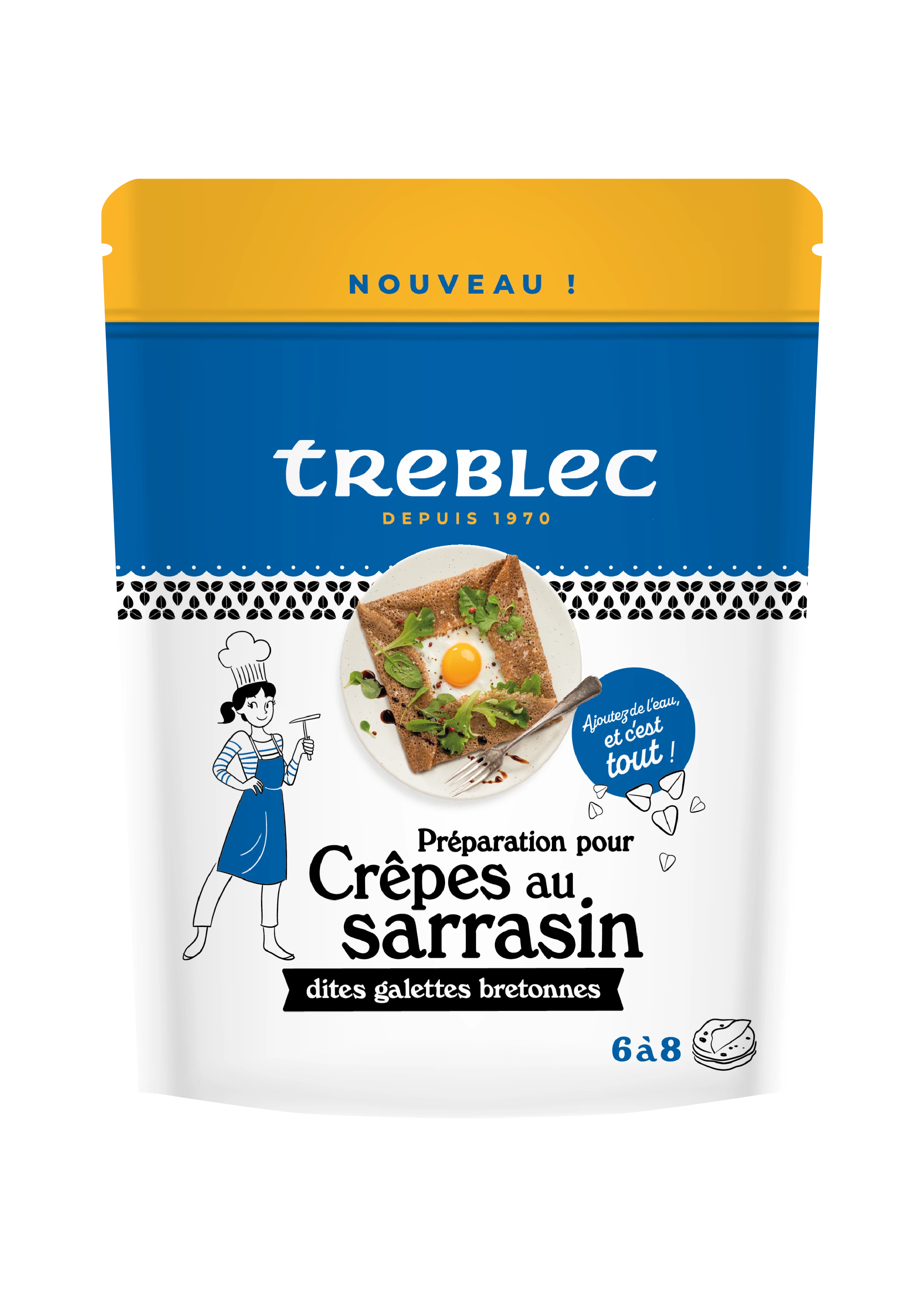 Préparation Pour Crêpes Au Sarrasin Dites Galettes Bretonnes 300g - Treblec