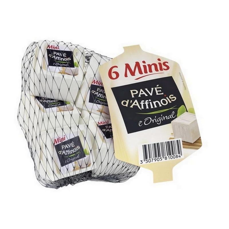 FROMINAGE MINI AFFINAIS ORIGINAL X6 180G - PAVE D'AFFINOIS