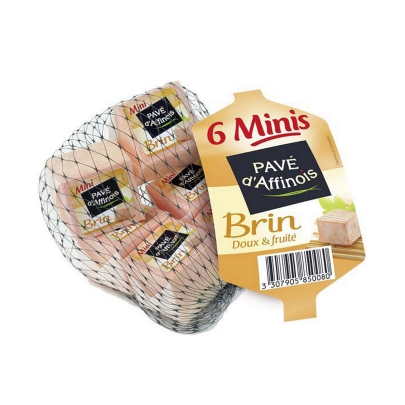 Fromage Filet 6 pavés Affinois brin & fruité 150g - PAVE D'AFFINOIS