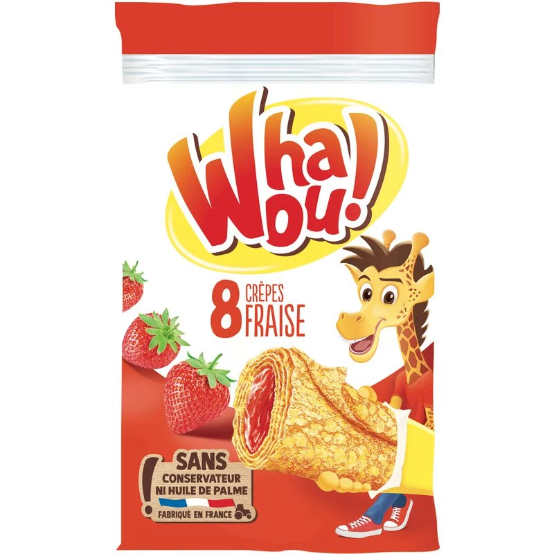 Crêpes Fraise x8 256g - Wahou