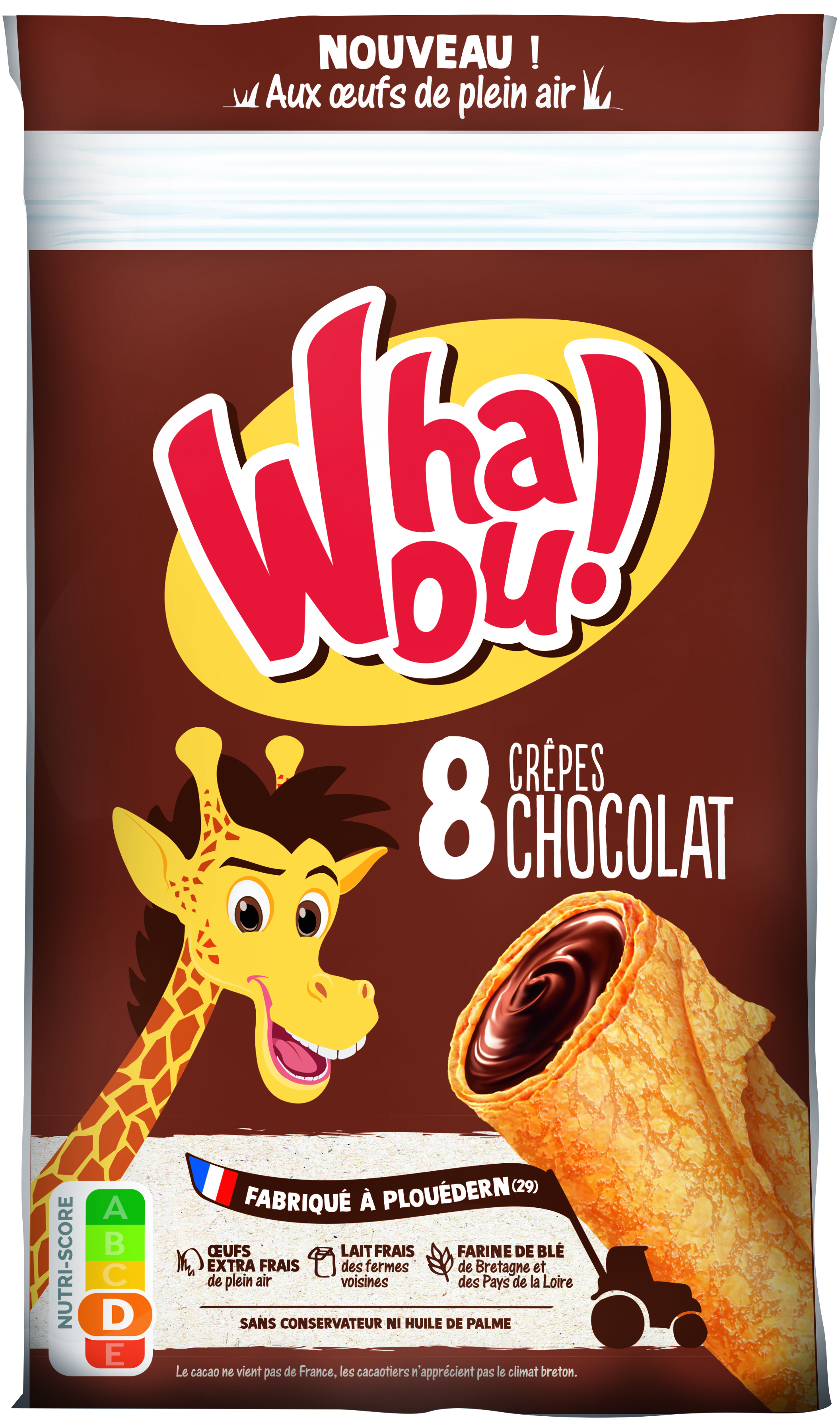 واو كريب الشوكولاتة X8 256 جم - WHAOU