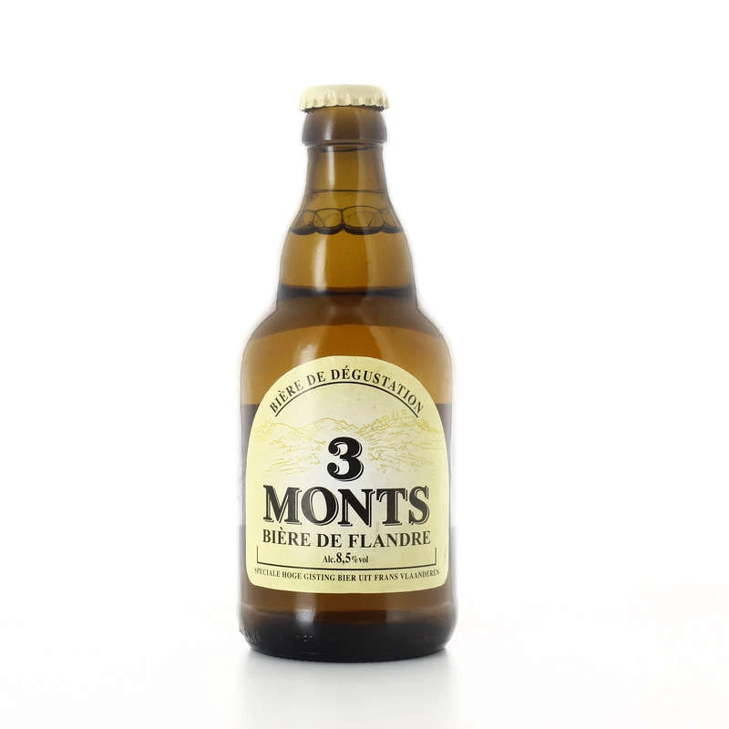 Bière Blonde, 8,5°, 33cl - 3 MONTS