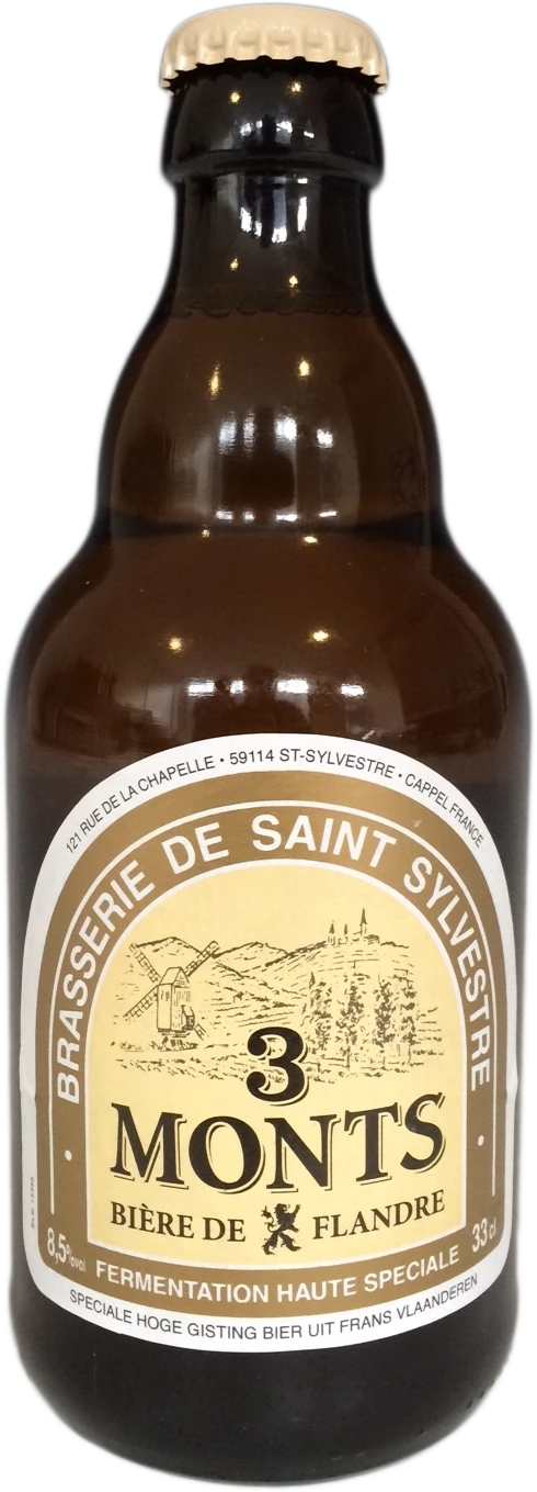 Blond bier, 8,5°, 33cl - 3 MONTS