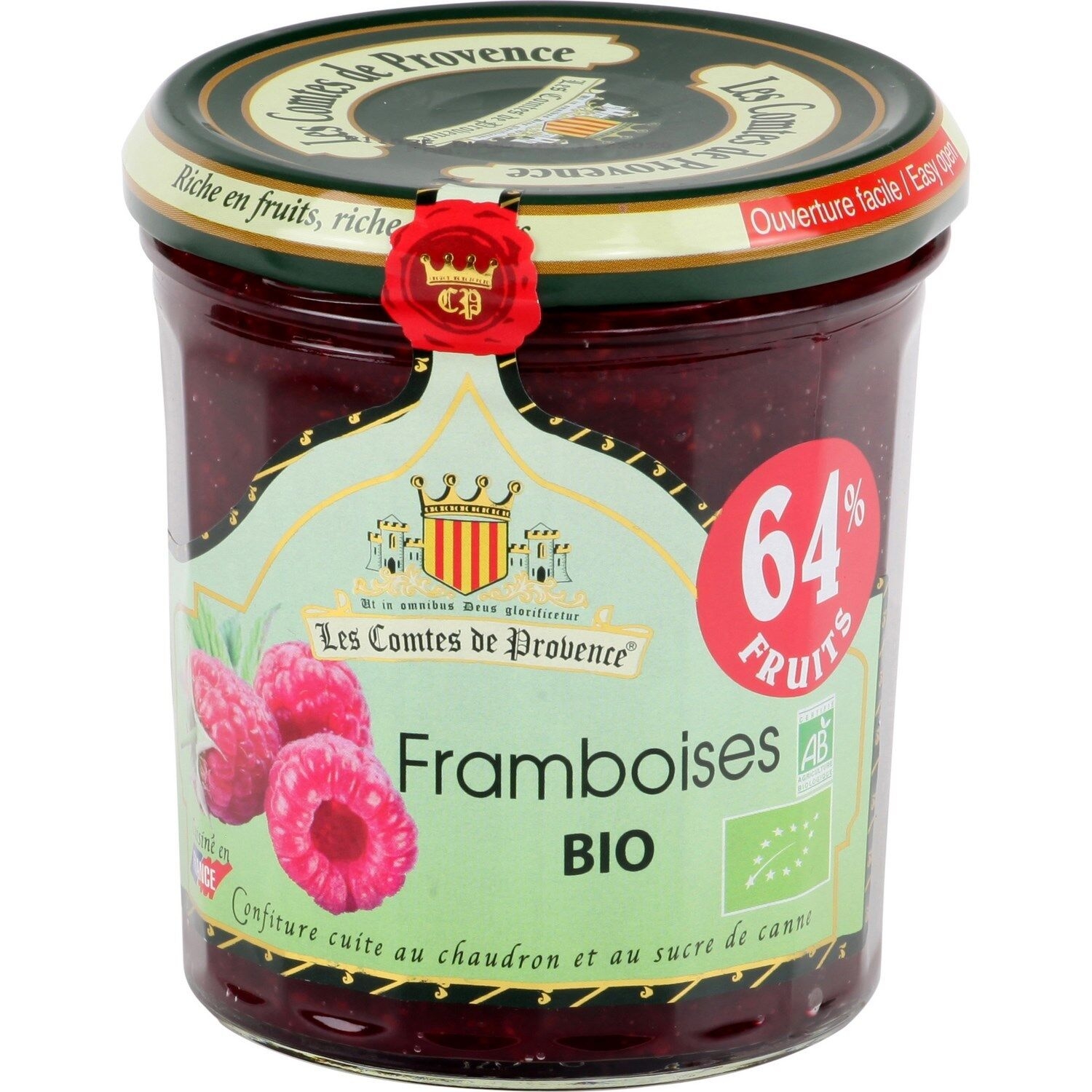 Confiture Framboise 350 g - LES COMTES DE PROVENCE
