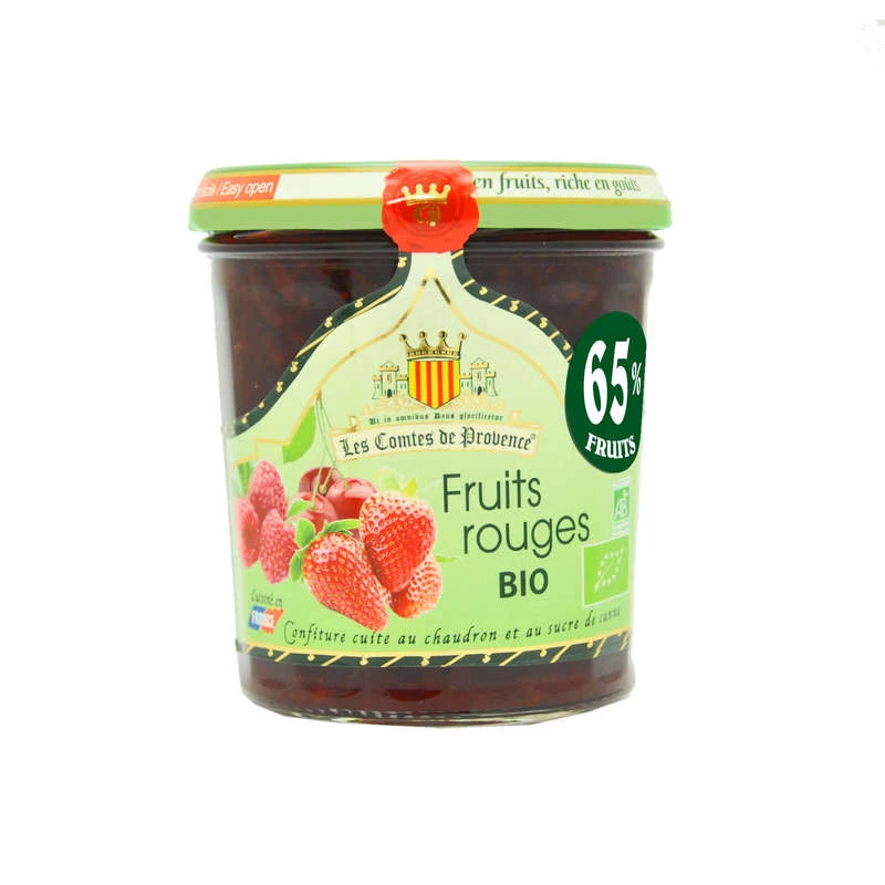 Confiture fruits rouges BIO 350g - LES COMTES DE PROVENCE