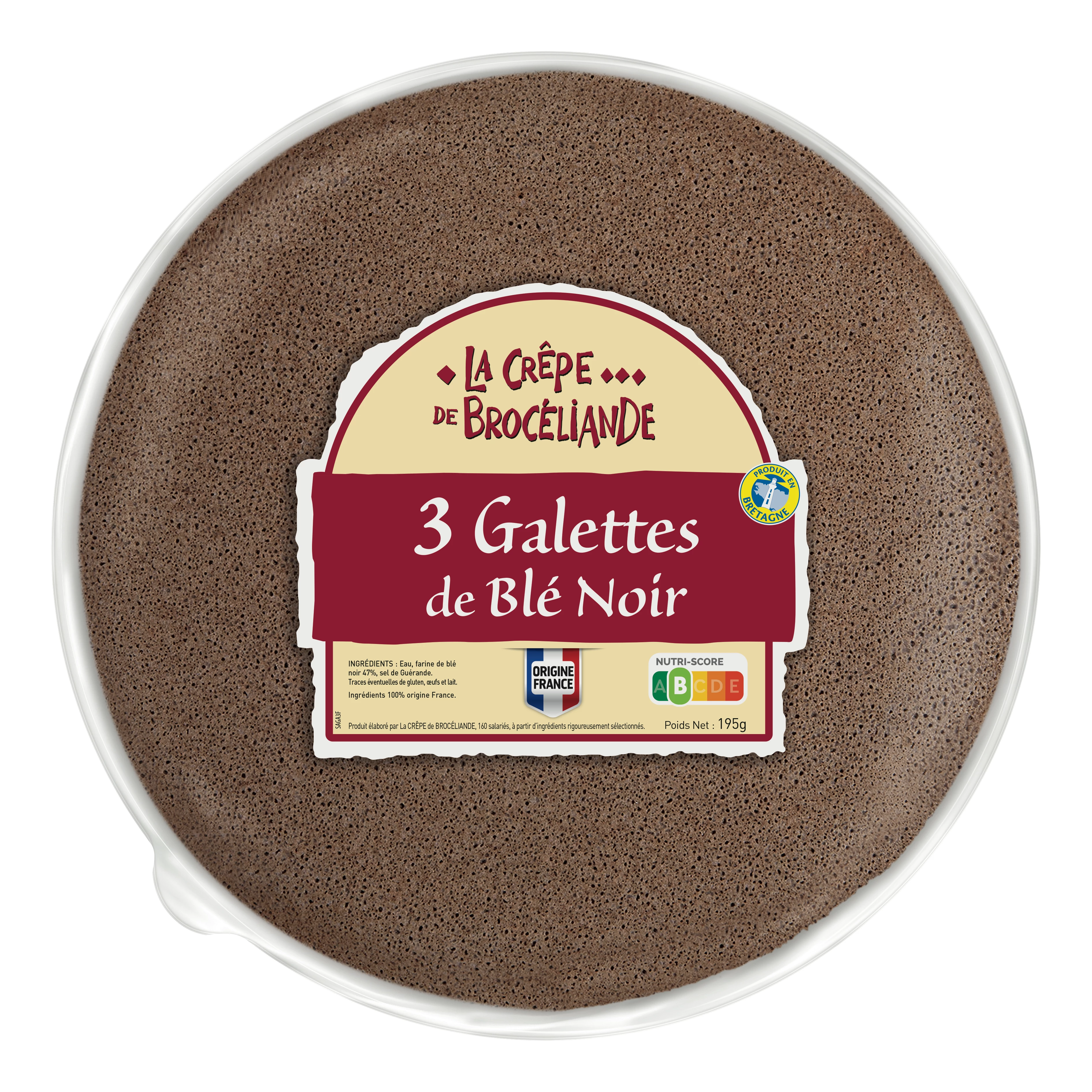 3 Galettes Ble Noir Sachet 195