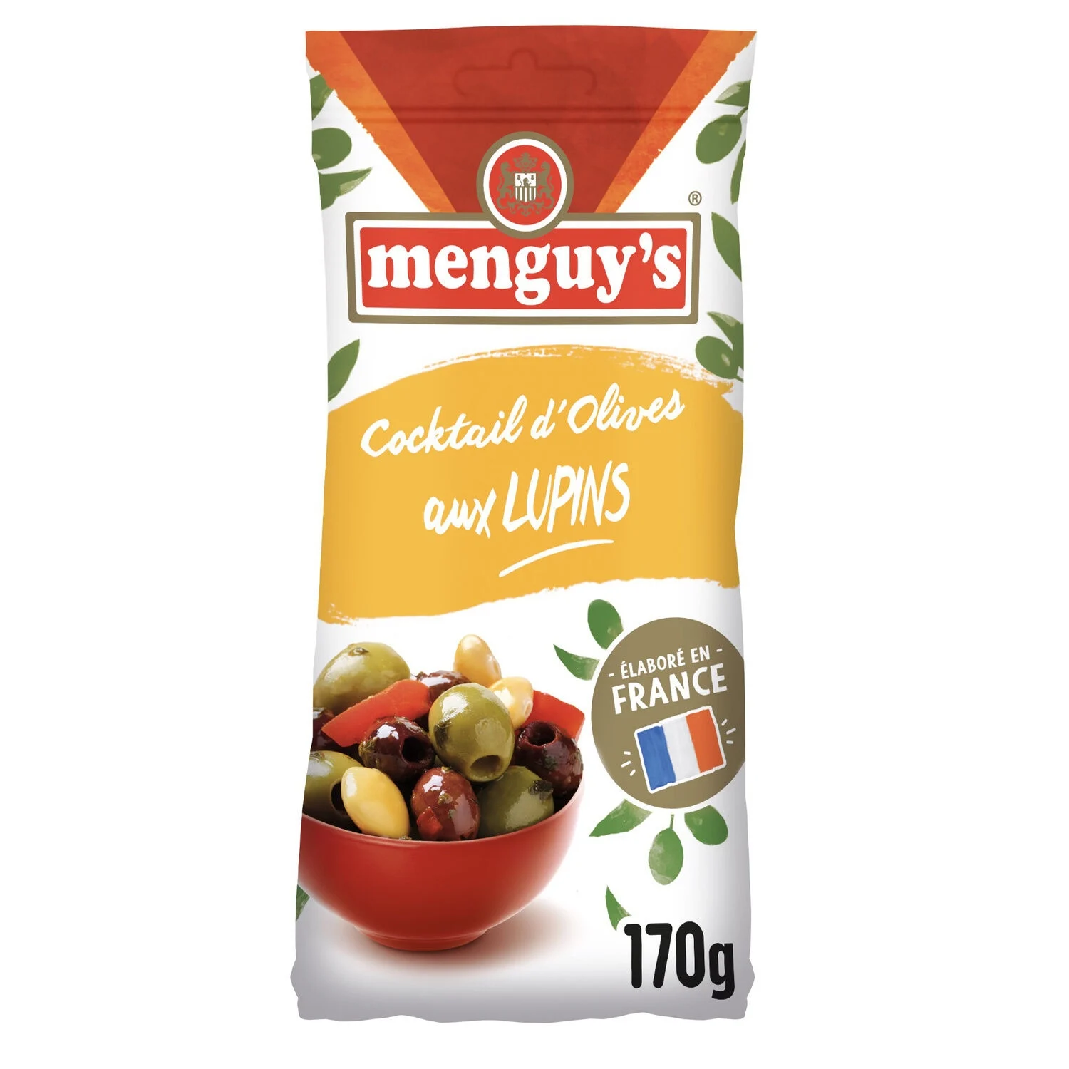 Green olives pitted at Lupins 170g - MENGUY'S