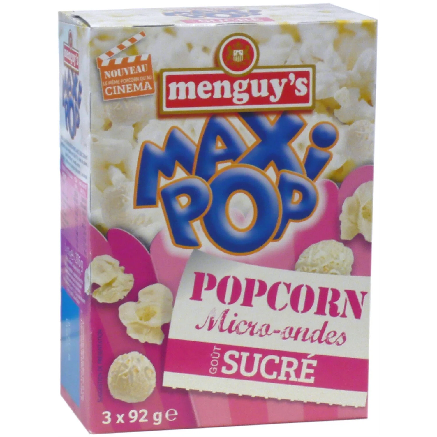 Pop corn sweet 92g - Menguy's