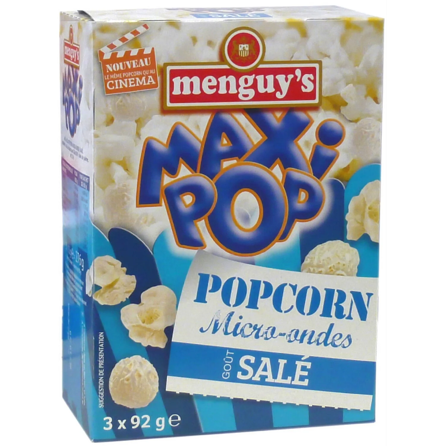 Pop Corn Salt 92g - Menguy's