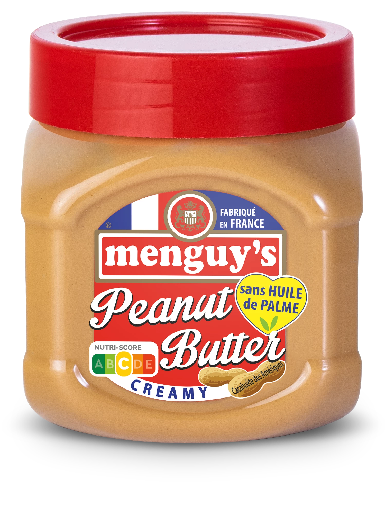 Cremige Erdnussbutter ohne Palmöl, 454g - MENGUY'S