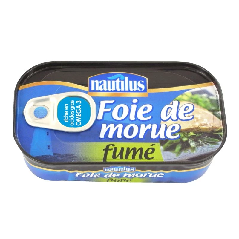 Fegato di merluzzo affumicato, 120 g - NAUTILUS