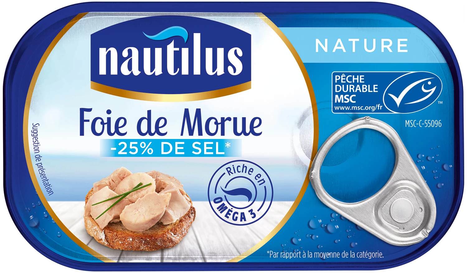 原味鳕鱼肝，120g - NAUTILUS
