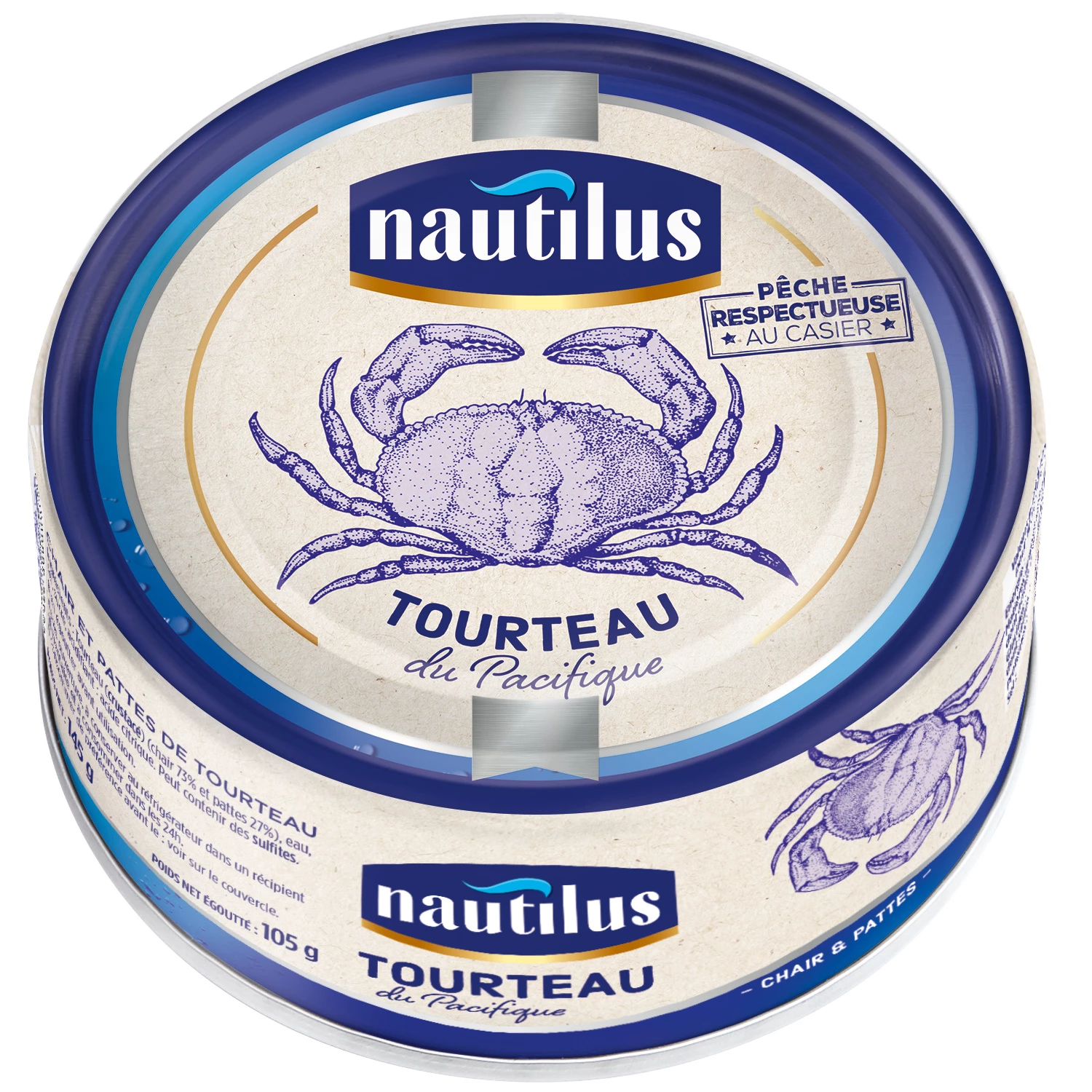 Bolo De Caranguejo Nautilus 105g