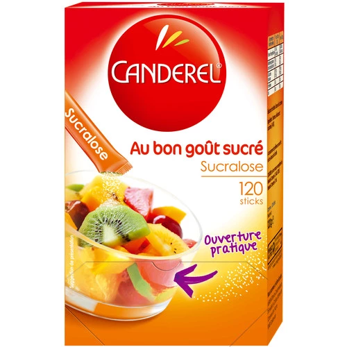 Adoçante em pó sucralose 120 palitos - CANDEREL