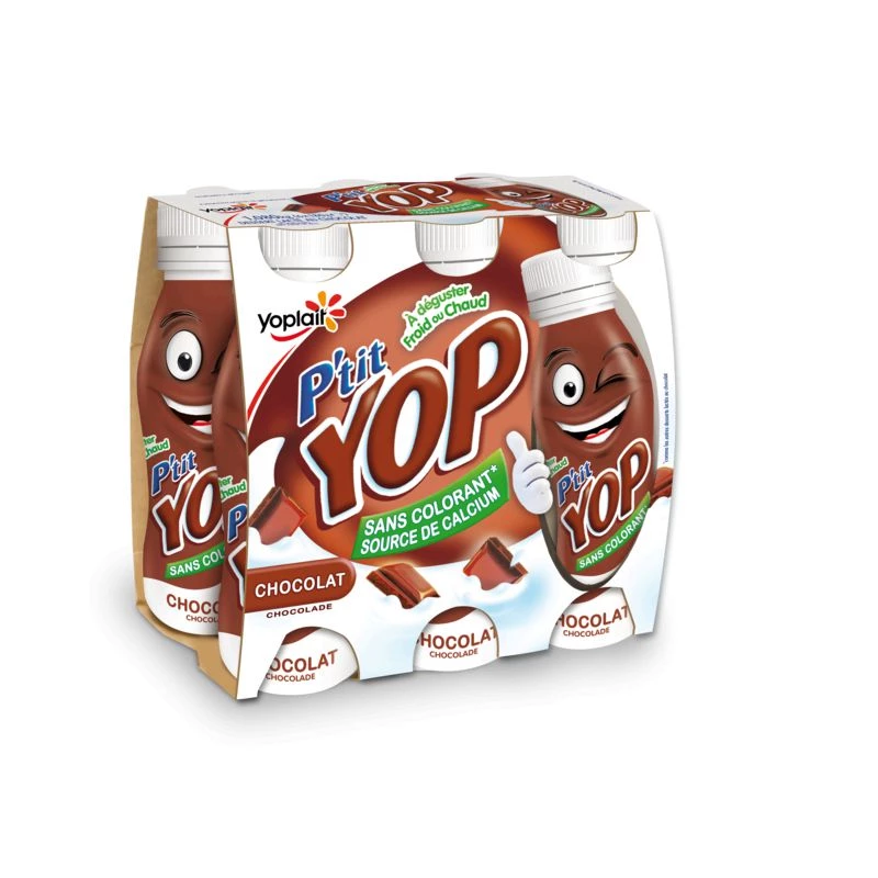 Yaourt à boire Ptit Yop Chocolat 6x180g - YOPLAIT