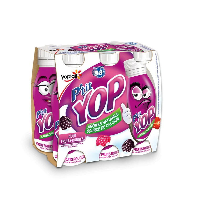 180gx6 Ptit Yop Rode Vruchten - YOPLAIT