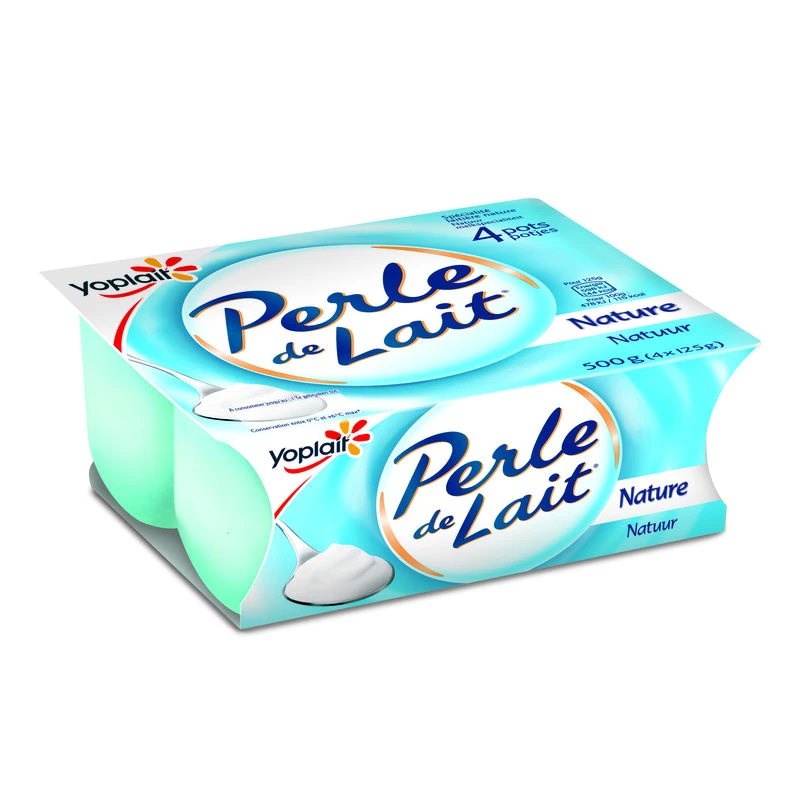 Yaourt Perle De Lait Nature 4x125g - YOPLAIT