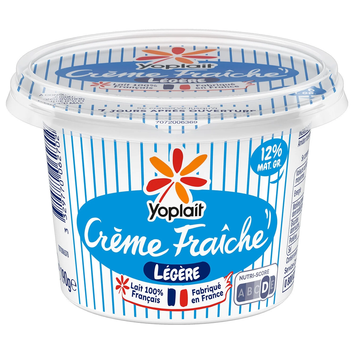 Light cream 12% mg 190g - Yoplait