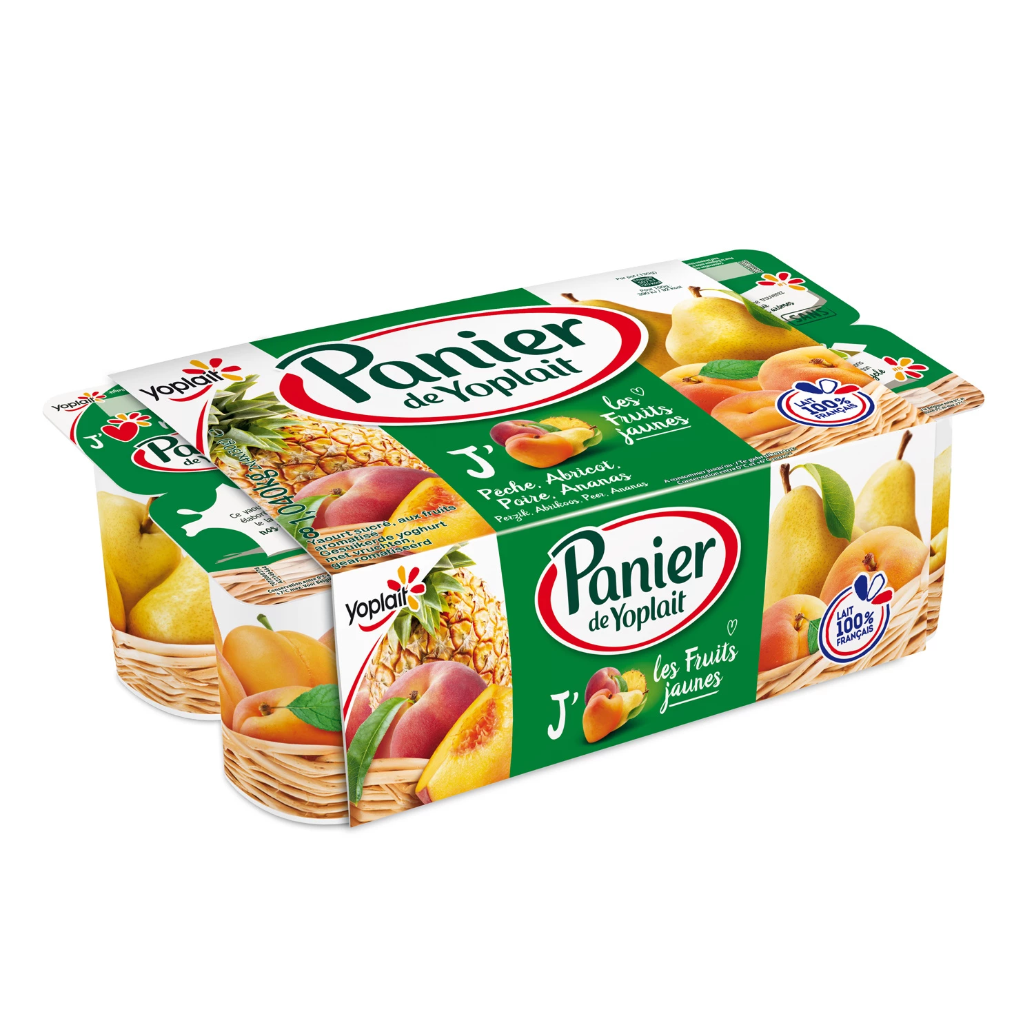 Basket 130g X 8 Yellow Fruits