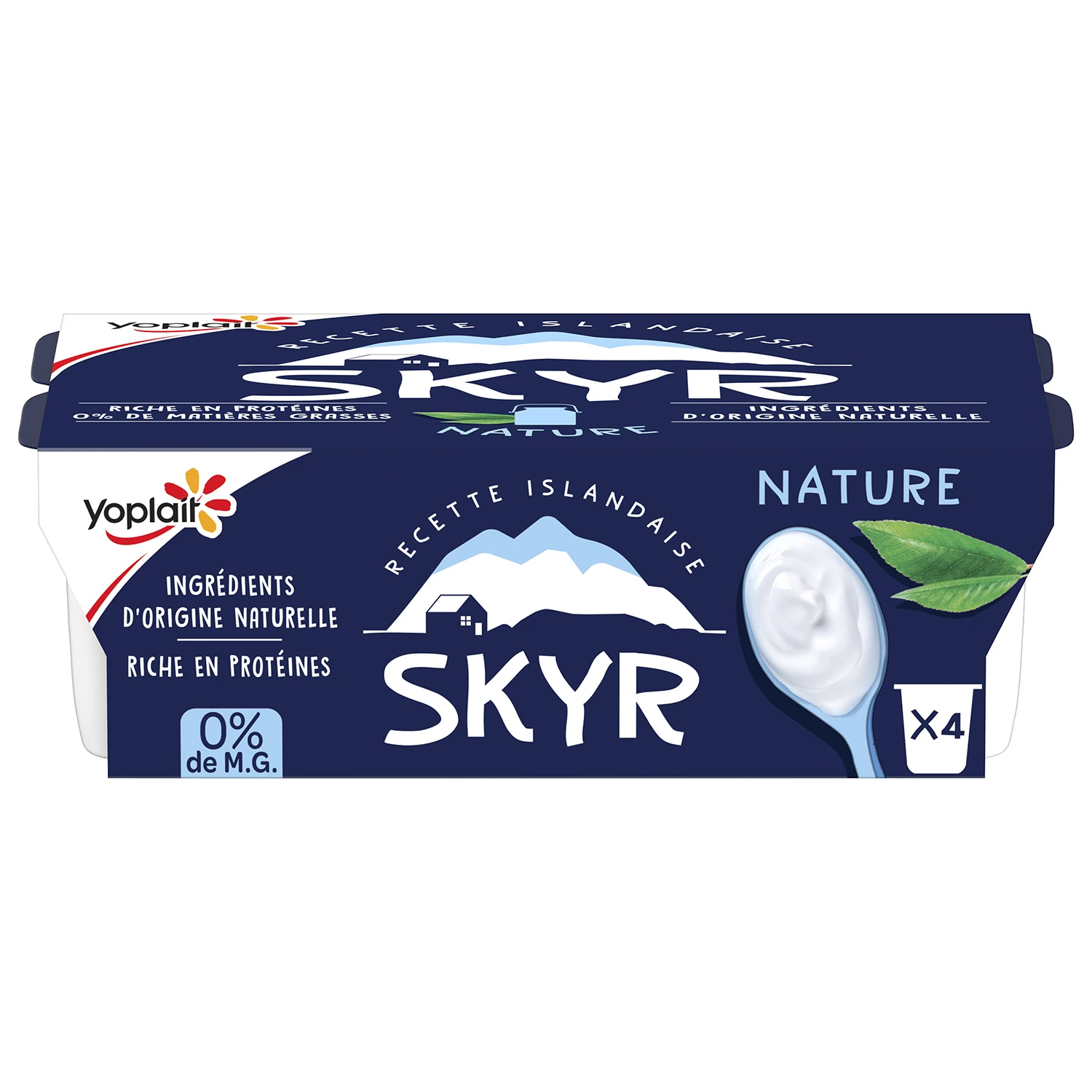 Yaourts Skyr nature 0% - YOPLAIT