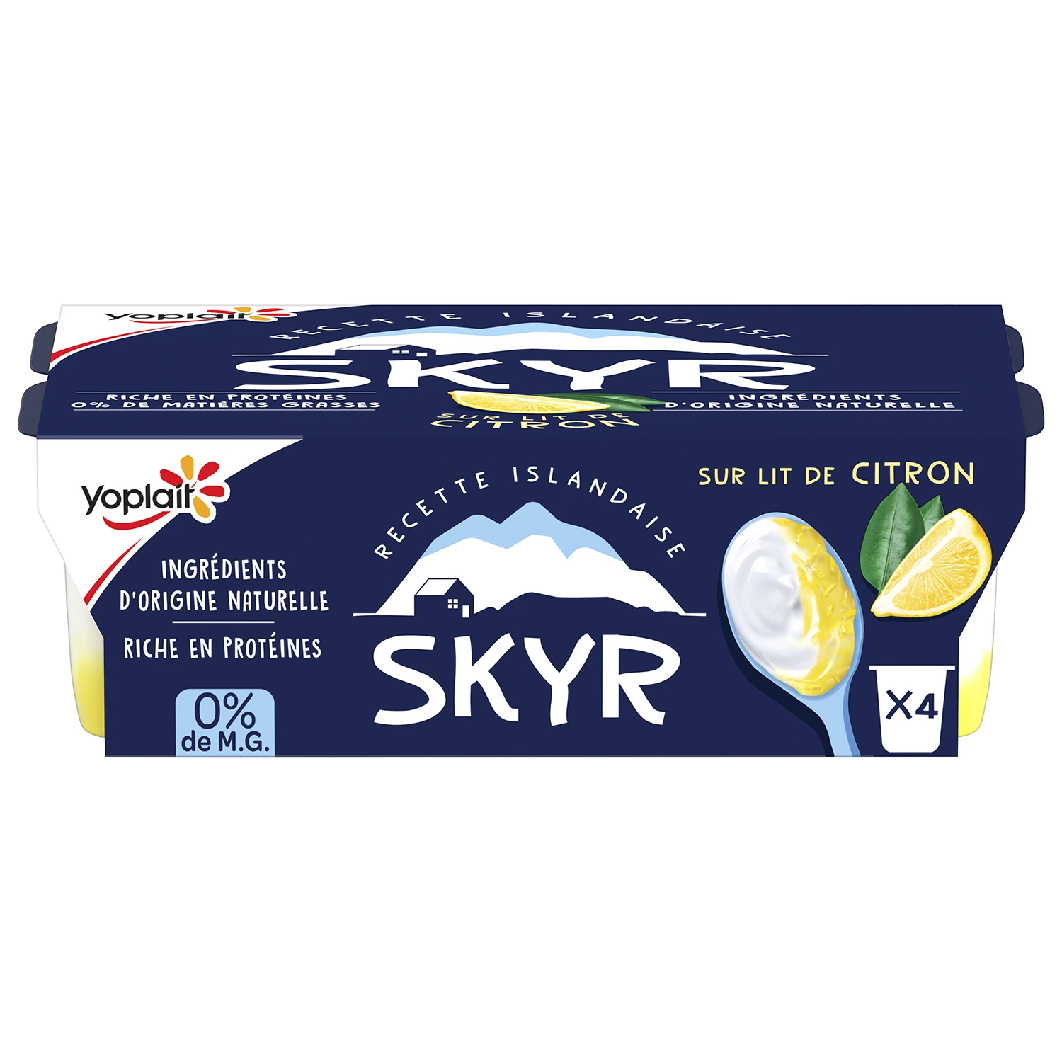 Skyr lemon 0% yogurts - YOPLAIT