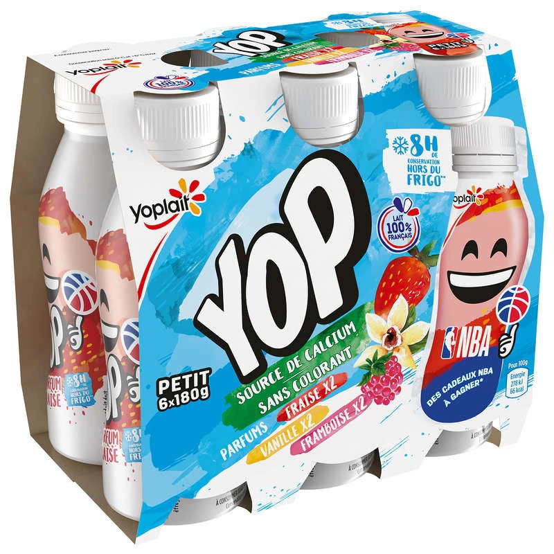 Drinking yogurt Ptit Yop Batty 6x180g - Yoplait