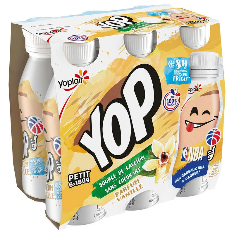Drinking yogurt Ptit Yop Vanilla 6x180g - Yoplait