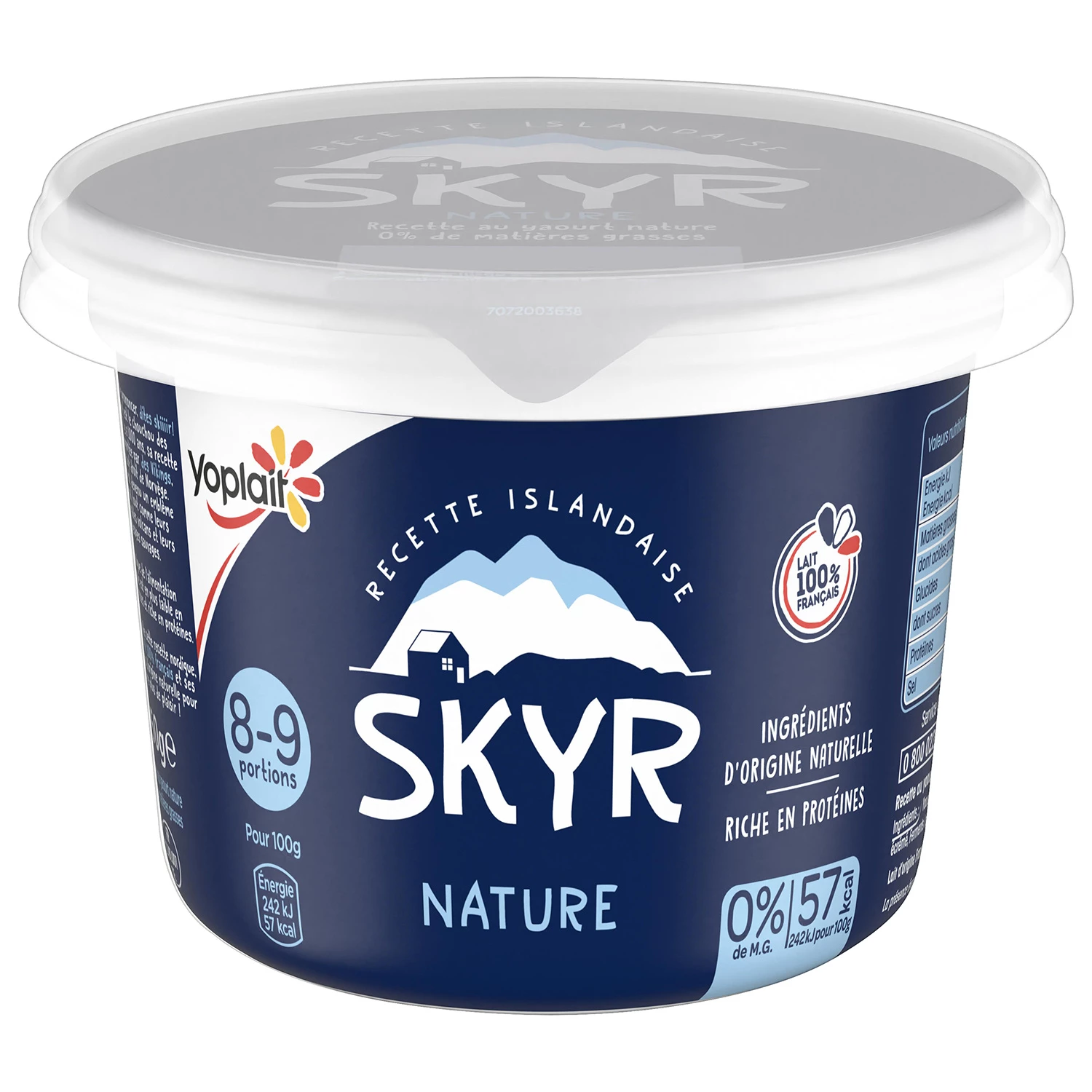 Natural Protein Yogurt 0% Mg Skyr 850g - Yoplait