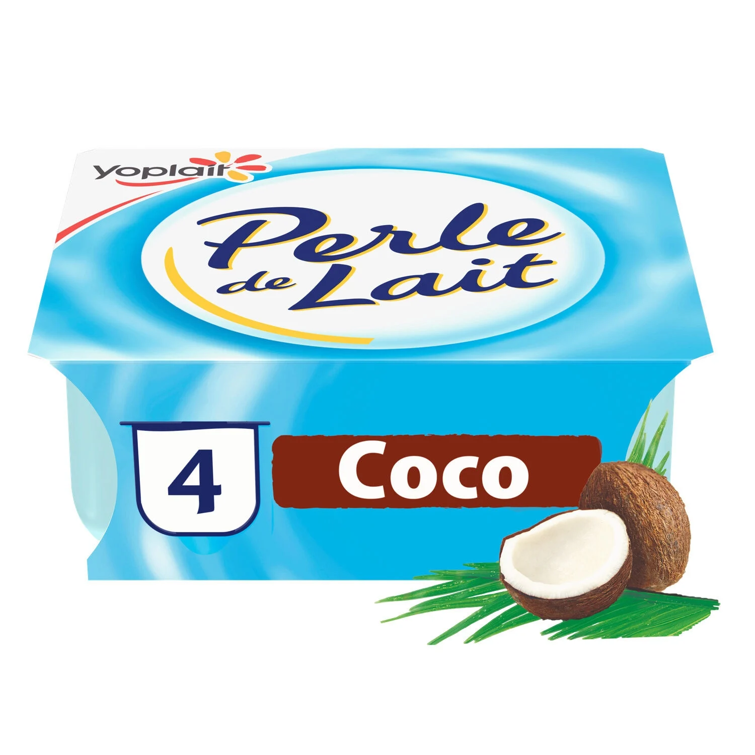 Iogurte agitado coco 4x125g coco pérola de leite - Yoplait