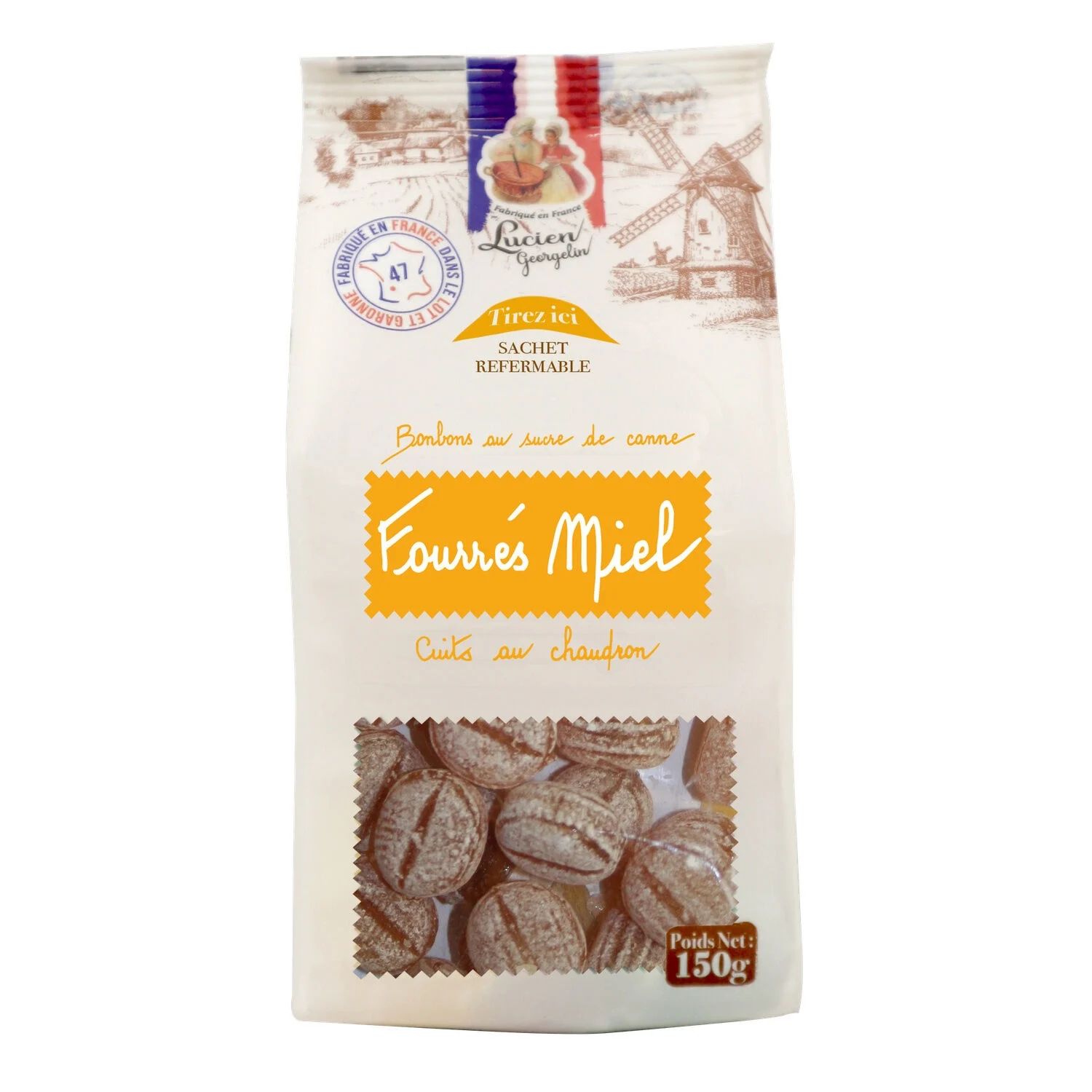 Caramelle Ripiene Al Miele 150g - Lucien Georgelin